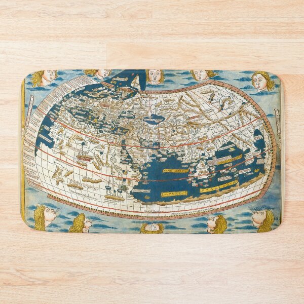 Item preview, Ulm Ptolemy's world map from 1482 designed and sold by Calimax61.