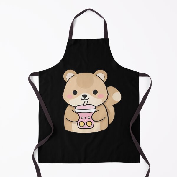 Item preview, Cute Squirrel Drinking Strawberry Boba Tea designed and sold by Trendora90.