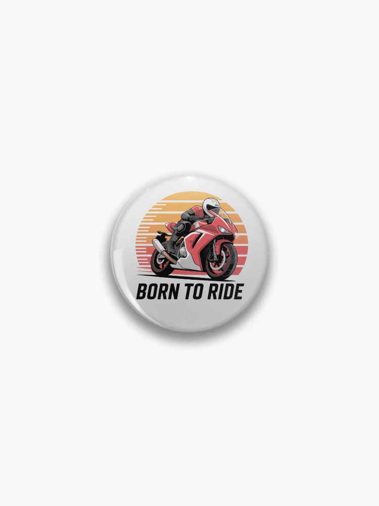 Thumbnail 1 of 3, Pin, Born to Ride designed and sold by RideBiker007.
