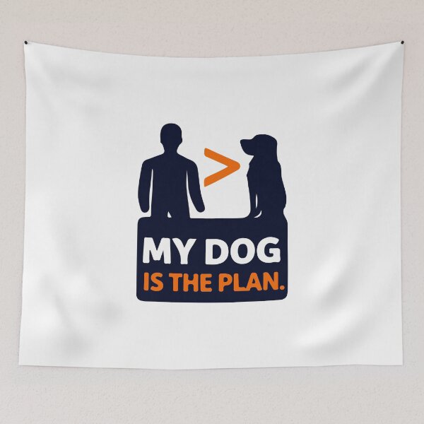 Item preview, Dog Lover - My Dog Is The Plan – Simple Minimal Dog Mom & Dog Dad Gift designed and sold by EvolvCustoms.