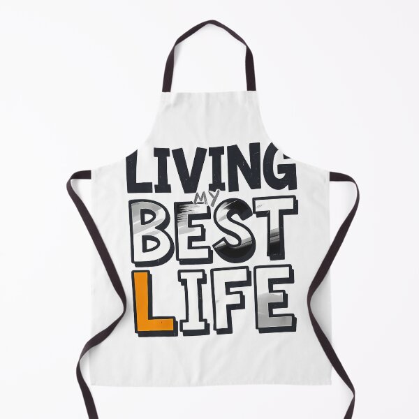 Item preview, Living Best Life T-Shirt – Bold 3D Typography Motivational Streetwear designed and sold by etuvibes.
