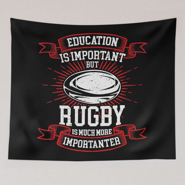 Item preview, Education Is Important But Rugby Is Much More Importanter Vintage  designed and sold by GabrieSketcham.