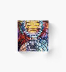 Illustration Arc Abstract Collage Acrylic Block