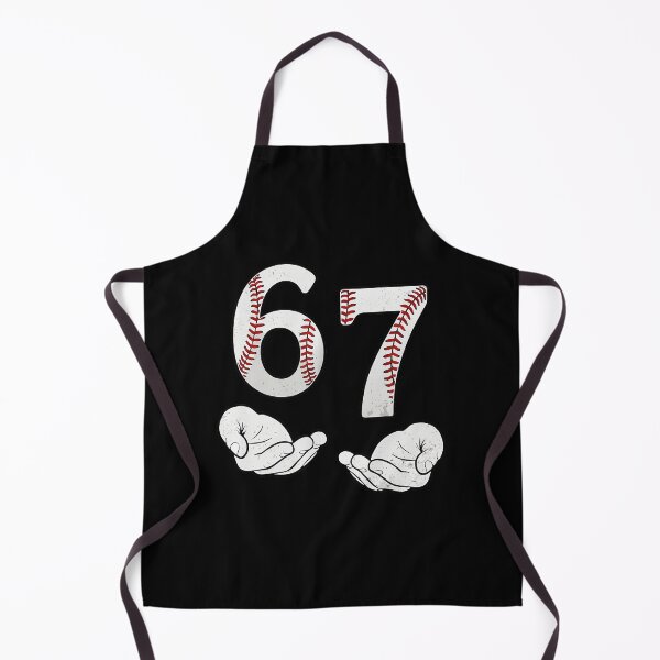 Item preview, 67 Funny Kids Meme Baseball Style Number Humor designed and sold by miaa-artistshop.