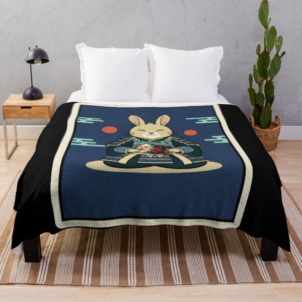 Item preview, Samurai Bunny Japanese Style Cute Warrior Illustration designed and sold by JordynLadukeg65.