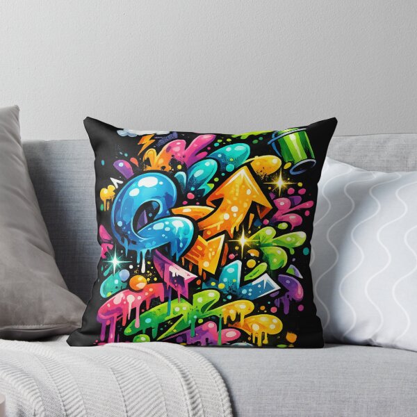 Item preview, Vibrant Bubble Graffiti Splash Art. designed and sold by HubiUrbanStudio.
