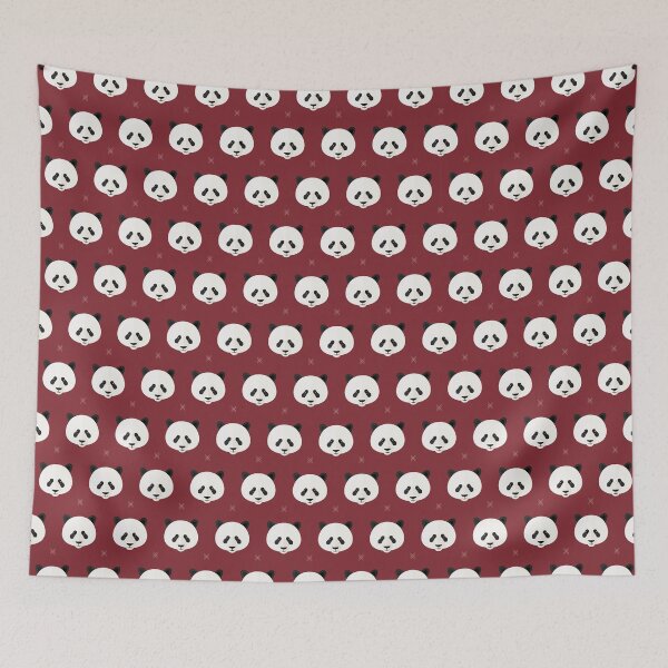 Item preview, Panda heads on red designed and sold by reneesillus.