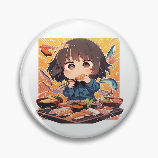 Item preview, Nishizumi Maho Girls Und Panzer Chibi Sushi Power Bite designed and sold by Spraykart.