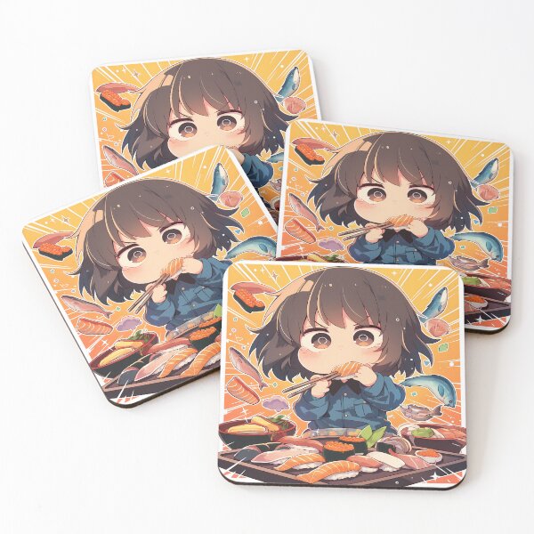 Item preview, Nishizumi Maho Girls Und Panzer Chibi Sushi Power Bite designed and sold by Spraykart.