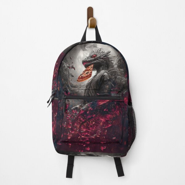 Item preview, Infernal Pizza Dragon – Dark Fantasy Surreal Beast Art designed and sold by Grafititee.