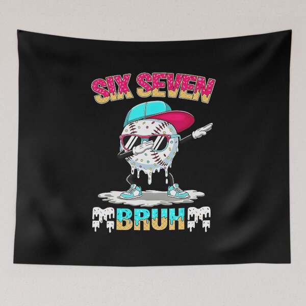 Item preview, Six Seven 67 Funny Drip Baseball Meme Kids Humor Design designed and sold by miaa-artistshop.