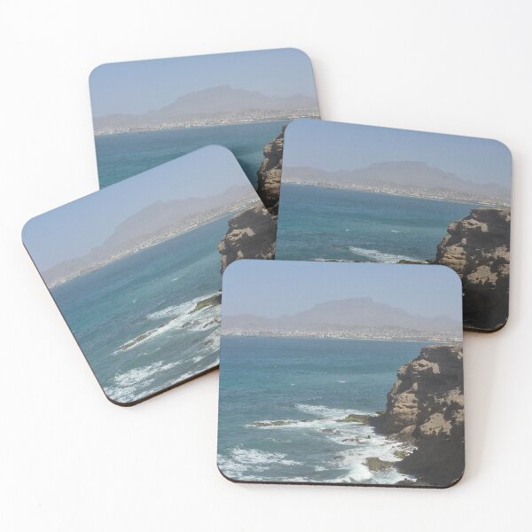 Item preview, Standing on the Edge – Mindelo Coastline & Cityscape designed and sold by Felinephrame.