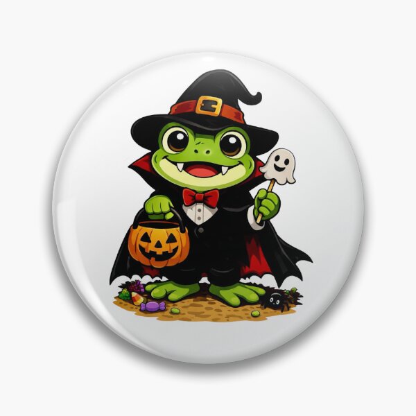 Item preview, Cute Halloween Vampire Frog, Trick Or Treat designed and sold by Myra365Art.