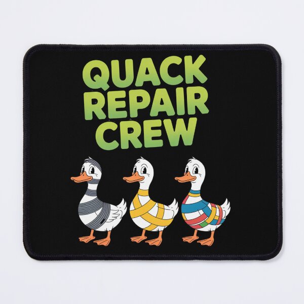 Item preview, Quack Tape  - repair-tape - field repair humor - temporary fix club - patch notes humor - hotfix engineer joke - maintenance crew - workshop life funny - overlanding repair - maker space  designed and sold by JansenGS.