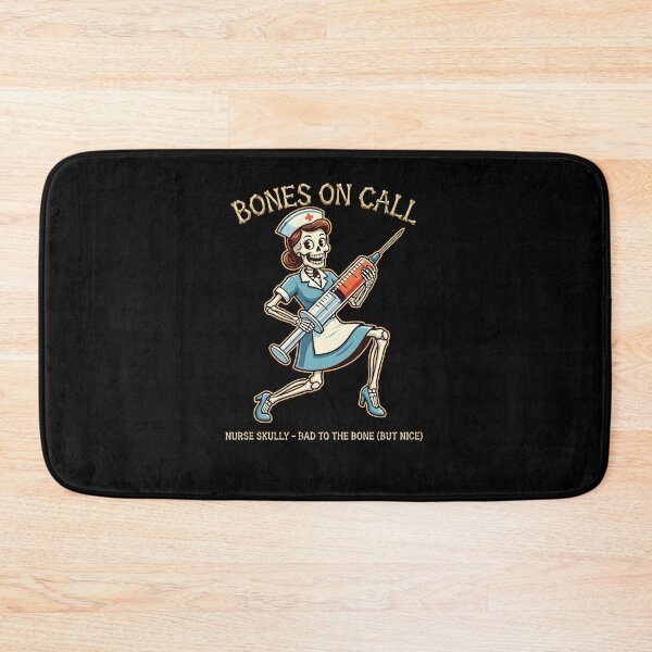 Item preview, Nurse Skully - Funny Skeleton Nurse Retro Illustration designed and sold by Sitred123.