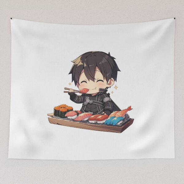Item preview, Kirito Sword Art Online Chibi Sushi Feast designed and sold by Spraykart.