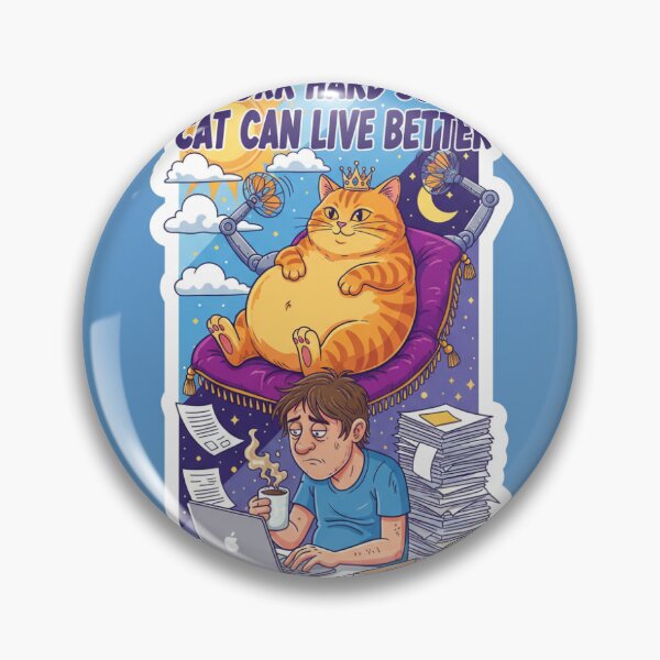 Item preview, I Work Hard So My Cat Can Live Better designed and sold by dimple401.