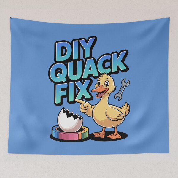Item preview, Quack Tape  - repair-tape - field repair humor - temporary fix club - patch notes humor - hotfix engineer joke - maintenance crew - workshop life funny - overlanding repair - maker space  designed and sold by JansenGS.