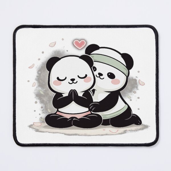 Item preview, Soft Romance Yoga Pandas. designed and sold by Lylysun.