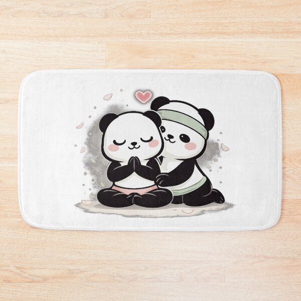 Item preview, Soft Romance Yoga Pandas. designed and sold by Lylysun.