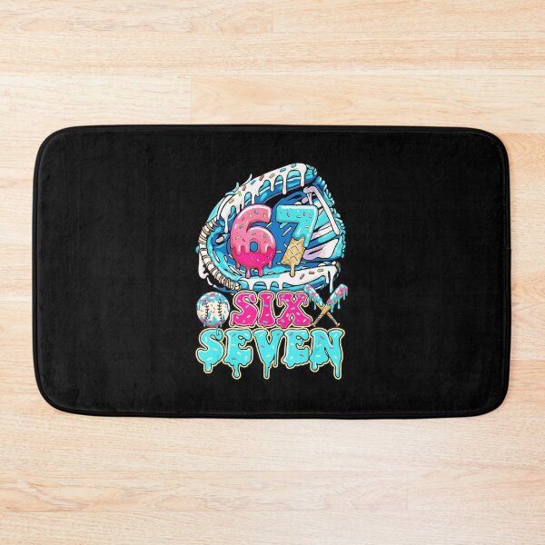 Item preview, 67 Six Seven Ice Cream Drip Baseball Number  designed and sold by miaa-artistshop.
