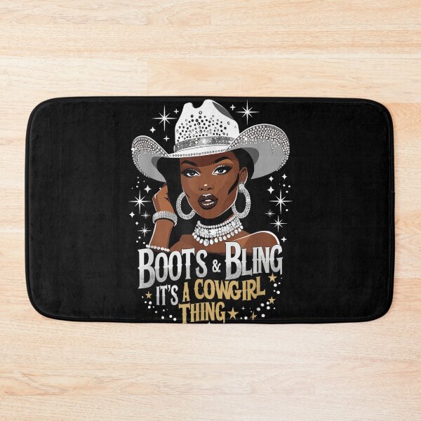 Item preview, Boots and Bling Its a Cowgirl Thing African American Western designed and sold by Daisy Grimes.
