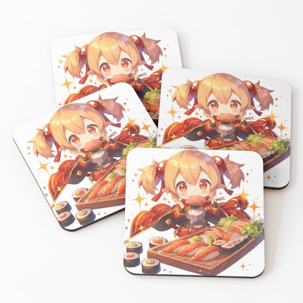 Item preview, Silica Sword Art Online Red Outfit Sushi Feast designed and sold by Spraykart.