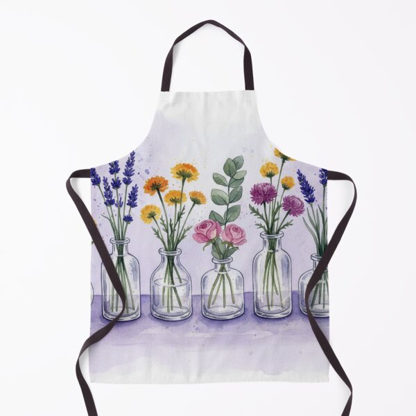 Item preview, Delicate flowers in glass vases designed and sold by Sigtrix.