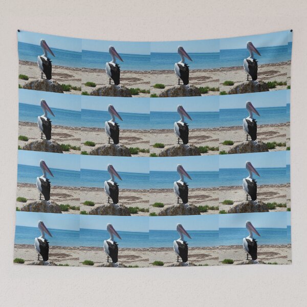 Item preview, Beach Pelican On Seaside Rocks, designed and sold by A-Work-Of-Art.
