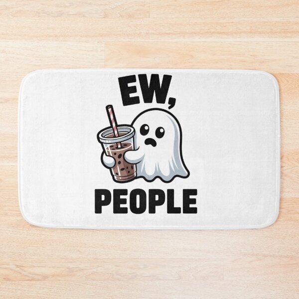 Item preview, Ew People Cute Ghost Iced Coffee - Funny Introvert Humor Art designed and sold by Mr-wow.