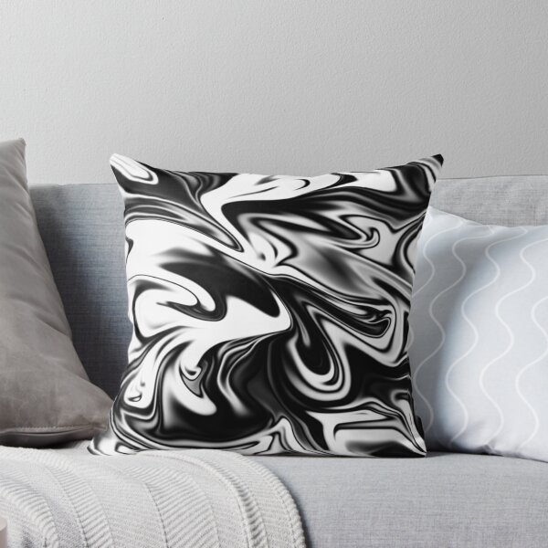 Item preview, Black And White Liquified Marble, designed and sold by A-Work-Of-Art.