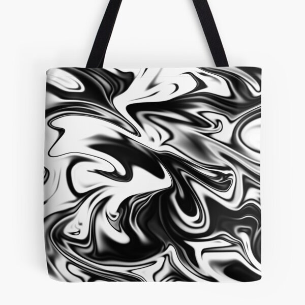 Item preview, Black And White Liquified Marble, designed and sold by A-Work-Of-Art.