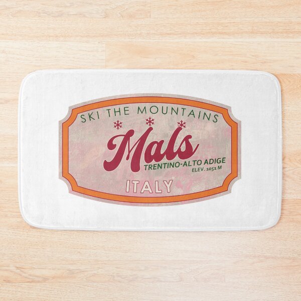 Item preview, Mals, Italy, Trentino-Alto Adige, Ski, textured skiing badge designed and sold by Wanderful-roads.