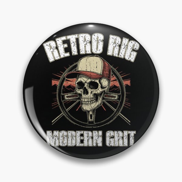 Item preview, RETRO RIG MODERN GRIT trucker vibes deliver cargo travel trucking hard work designed and sold by Jt41.
