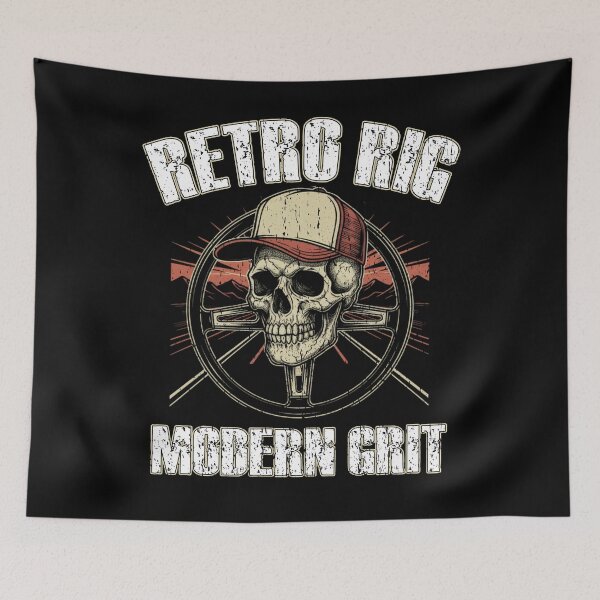 Item preview, RETRO RIG MODERN GRIT trucker vibes deliver cargo travel trucking hard work designed and sold by Jt41.