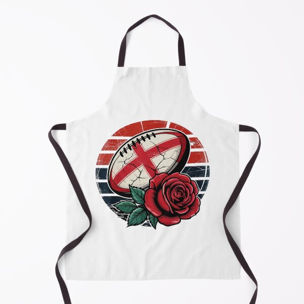 Item preview, England Rugby Ball Red Rose Vintage Emblem designed and sold by GabrieSketcham.