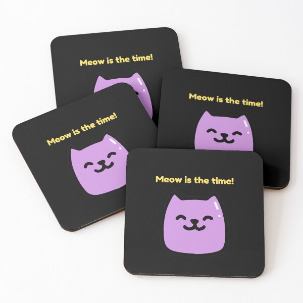 Item preview, Meow is the time! designed and sold by Cozy Critters Studio.