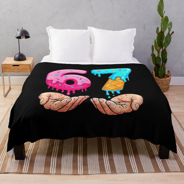 Item preview, 67 Ice Cream Drip Number Colorful Sweet Style Illustration designed and sold by miaa-artistshop.