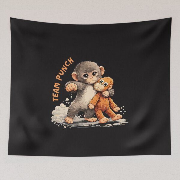 Item preview, Team Punch Baby Monkey Funny Cute Meme Animal Design designed and sold by kiralynstration.