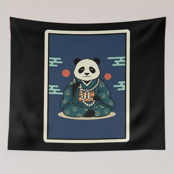 Item preview, Japanese Panda Kimono Cute Traditional Style  designed and sold by JordynLadukeg65.