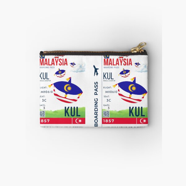 Item preview, Malaysia Boarding Pass Stylized Wau bulan Moon kite designed and sold by InkWhirl.