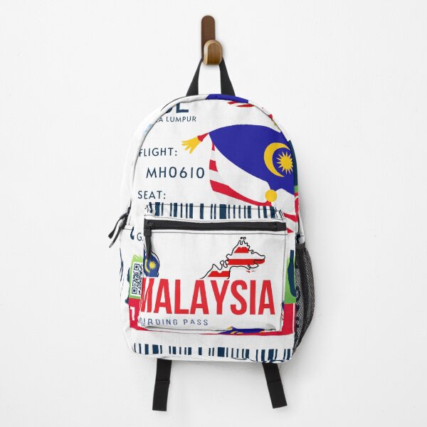 Item preview, Malaysia Boarding Pass Stylized Wau bulan Moon kite designed and sold by InkWhirl.