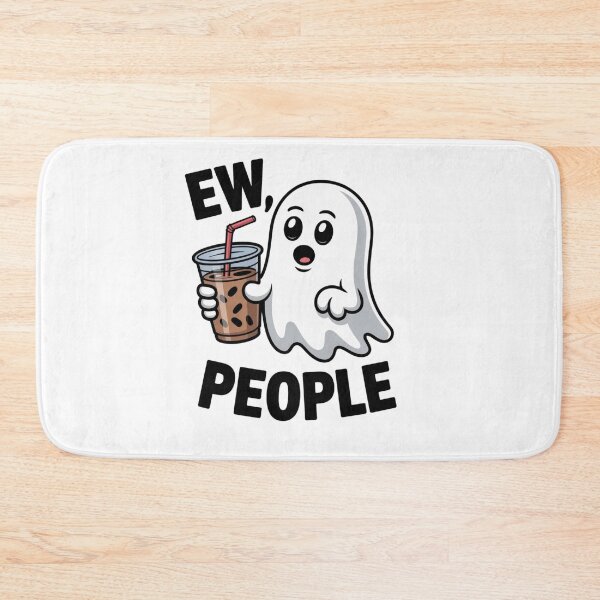 Item preview, Funny Shocked Ghost Boba Tea - Ew People Introvert Quote designed and sold by Mr-wow.