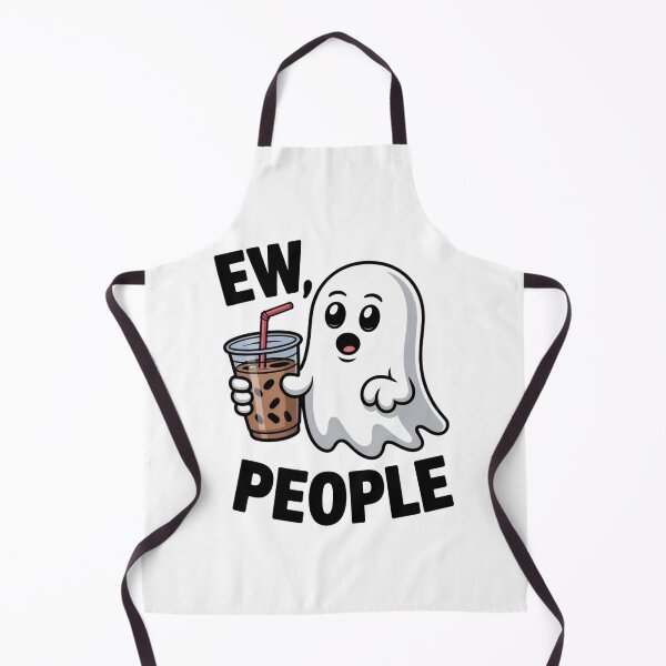 Item preview, Funny Shocked Ghost Boba Tea - Ew People Introvert Quote designed and sold by Mr-wow.