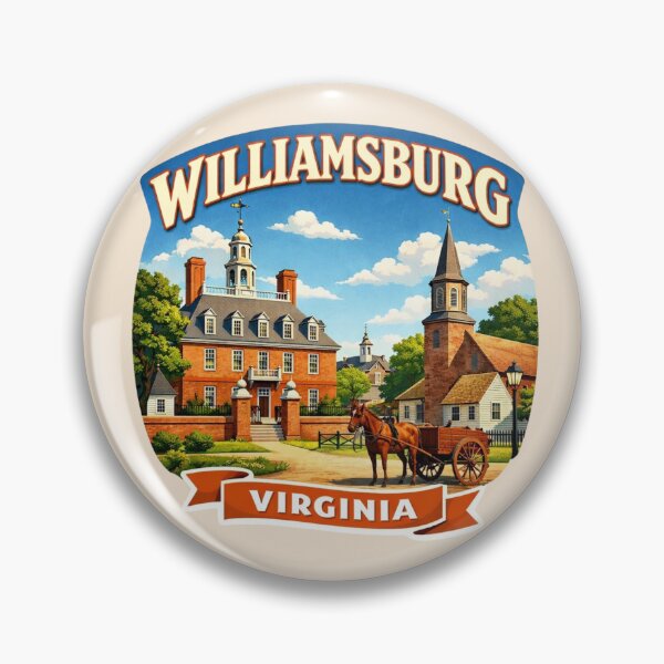 Artikelvorschau, Williamsburg, Virginia – Koloniale Pferdekutsche entworfen und verkauft von Myra365Art.