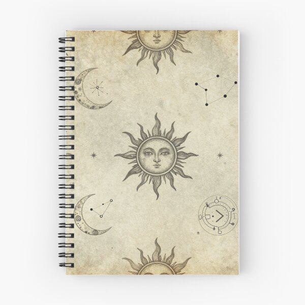 Item preview, Vintage Celestial Sun and Moon Seamless Pattern designed and sold by myforestfog.