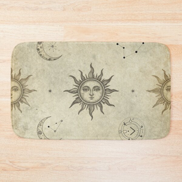 Item preview, Vintage Celestial Sun and Moon Seamless Pattern designed and sold by myforestfog.