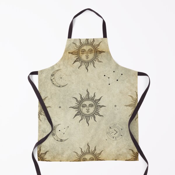 Item preview, Vintage Celestial Sun and Moon Seamless Pattern designed and sold by myforestfog.