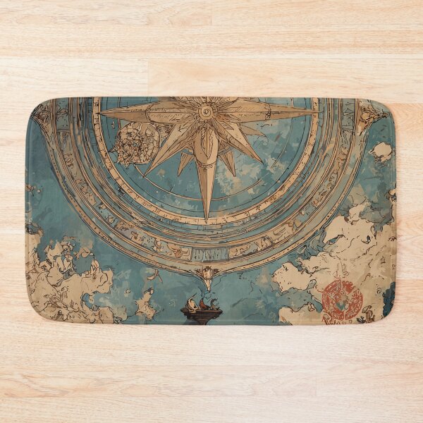 Item preview, Scholarly Explorer Antique Map Light Academia designed and sold by bapupa.