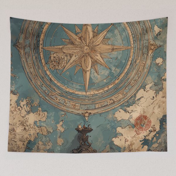 Item preview, Scholarly Explorer Antique Map Light Academia designed and sold by bapupa.